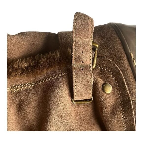 Naturalizer suede tan winter boots  rubber sole mid calf wide Size 10 - Picture 13 of 16